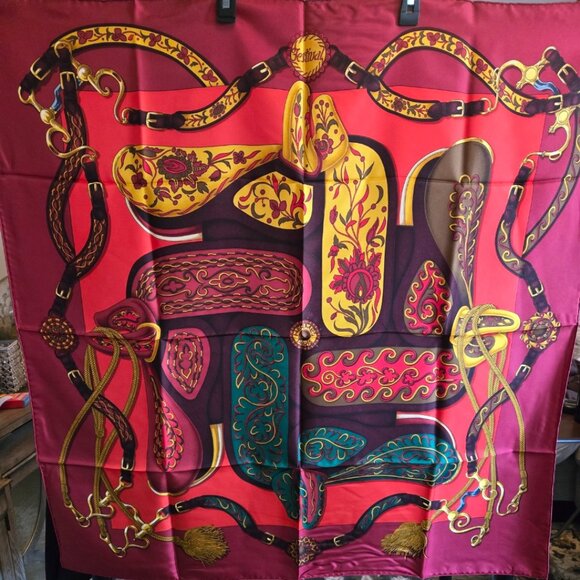 EUC Authentuc Hermes Silk Scarf with Box (Giftable)